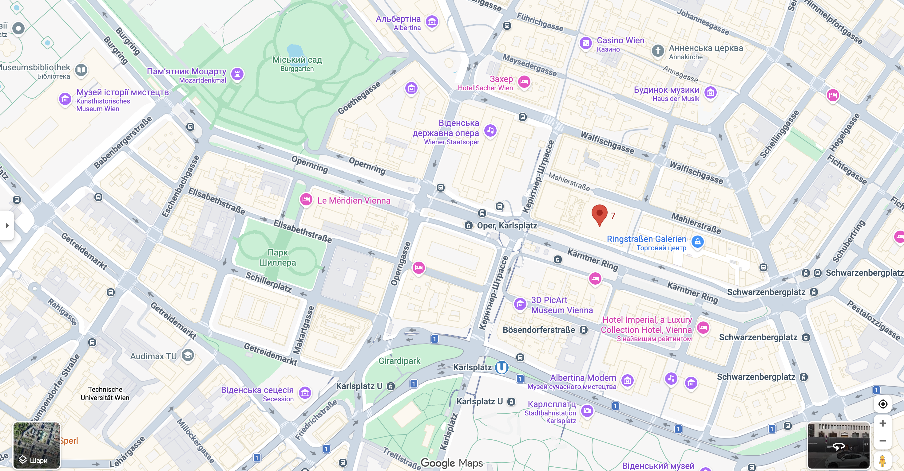 Карта Luxury Car Rent